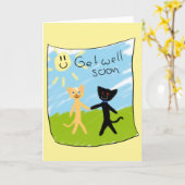 Genezend binnenkort kaart (Gele Bloem)