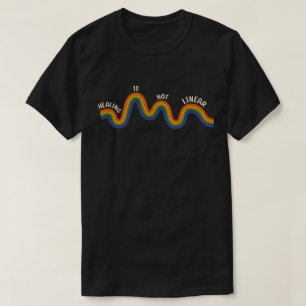 'Genezend Is Niet Lineair' Therapeut & Psycholoog T-shirt