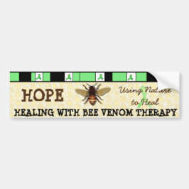 Genezend met bijengiftherapie bumpersticker