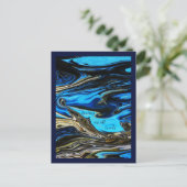 Genezend op alle niveaus gemarmerde briefkaart (Staand voorkant)