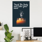 Genezende Aanraking Spa Citaat Kaars Poster (Thuiskantoor)