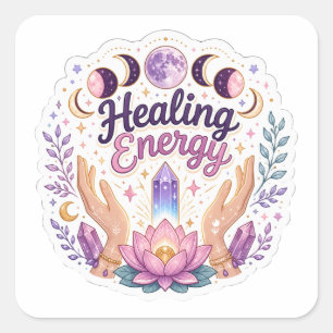 Genezende Energie Kawaii Sticker