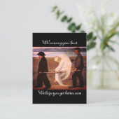 Genezende Gewonde Engel Briefkaart (Staand voorkant)