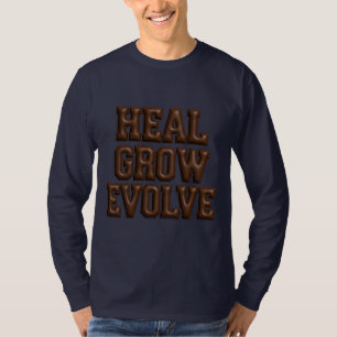Genezende groei evoluerende Puffy 3D lange mouw T- T-shirt