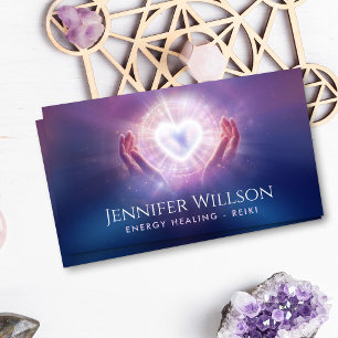 Genezende handen - Energie genezing - Reiki Visitekaartje