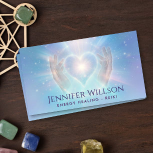 Genezende handen- Energie genezing - Reiki Visitekaartje