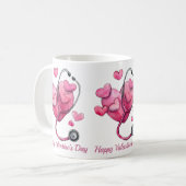 Genezende Hartjes Valentijnsontwerp Koffiemok (Voorkant links)