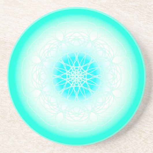 Genezende Mandala Zandsteen Onderzetter (Voorkant)