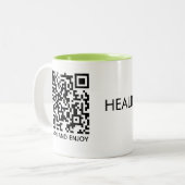 Genezende muziek QR-code mok – Ala Classic mok, 33 (Voorkant links)