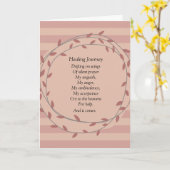 Genezende Reis Inspirerend Gedicht Kaart (Gele Bloem)