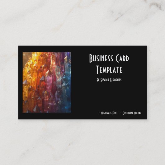 Genezende Stenen Kristal Visitekaartje (Voorkant)