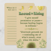 Genezende stilte | Pauze- en dankbaarheidsbevestig Notitiekaartje (Voorkant / Achterkant)