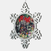 Genezende Tuin Tin Sneeuwvlok Ornament (Rechts)