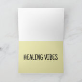 GENEZENDE VIBES KRIJGEN GOED STRAND KAT WENSKAARTE KAART (Binnen)