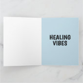 GENEZENDE VIBES Miami zonsondergang grote wenskaar Kaart (Binnen)