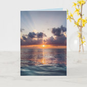 GENEZENDE VIBES oceaan strand beterschap wenskaart Kaart (Gele Bloem)
