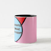 Genezing begint met een moment van rust! tweekleurige koffiemok (Center)