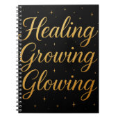 Genezing, groei en gloeiend Notitieboek (Voorkant)