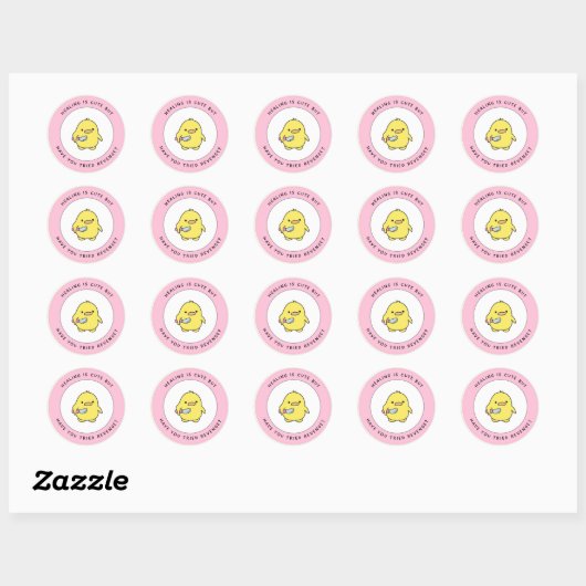 Genezing is een Schattigee, sassy sticker voor gee (Vel)