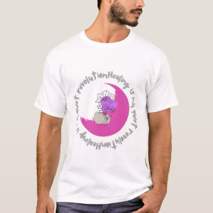 Genezing is mijn stille revolutie – inspirerende q t-shirt