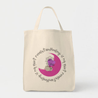Genezing is mijn stille revolutie – inspirerende q tote bag