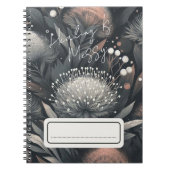 Genezing is rommelig - Midnight Bloom Botanical Ar Notitieboek (Voorkant)