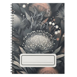 Genezing is rommelig - Midnight Bloom Botanical Ar Notitieboek