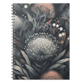 Genezing is rommelig - Midnight Bloom Botanische K Notitieboek (Voorkant)