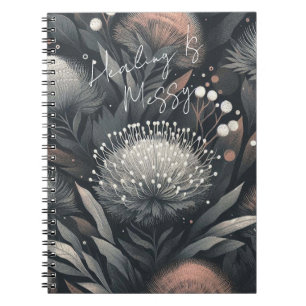 Genezing is rommelig - Midnight Bloom Botanische K Notitieboek