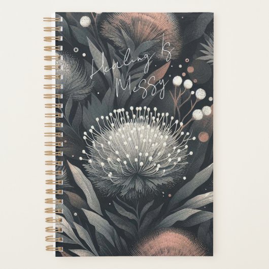 Genezing is rommelig - Midnight Bloom Botanische K Planner (Voorkant)