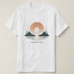 "Genezing Kost Tijd" Minimalistische T-Shirt   Mee