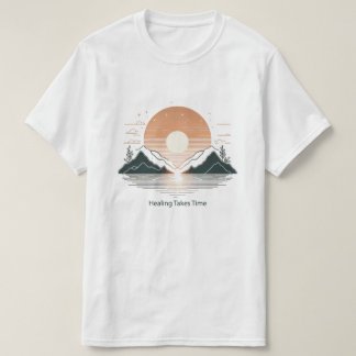 "Genezing Kost Tijd" Minimalistische T-Shirt | Mee