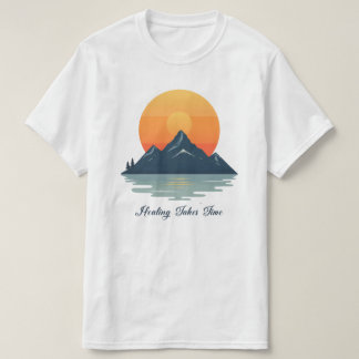 "Genezing Kost Tijd" Schrift Lettertype T-Shirt |