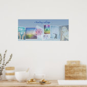 Genezing met liefde, Reiki genezers collage poster (Keuken)
