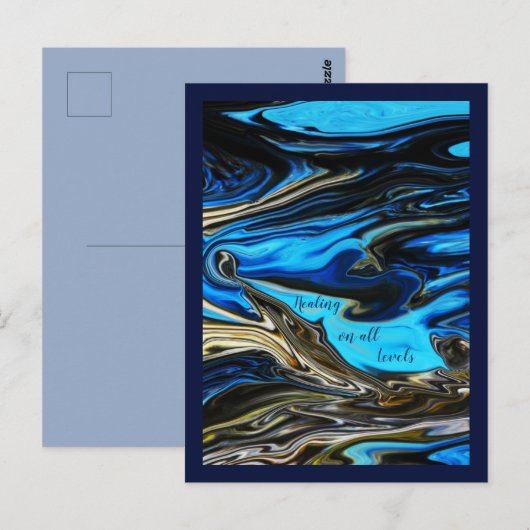 Genezing op alle niveaus gemarmerde briefkaart (Voorkant / Achterkant)