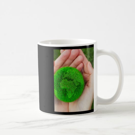 Genezing van de planeet. Sticker Koffiemok (Rechts)