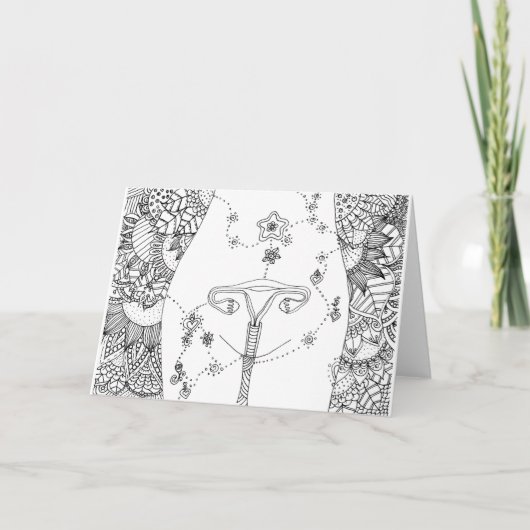 Genezing van de uterus kaart (Voorkant)