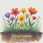 Genezing vereist vergeving sticker (Voorkant)