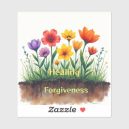Genezing vereist vergeving sticker