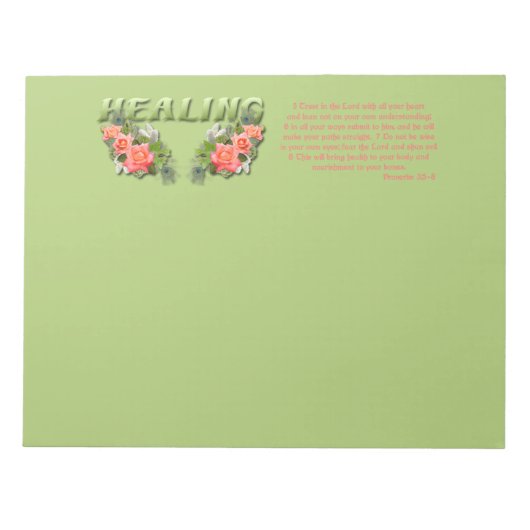 Genezing Verse Notitieblok (Voorkant)