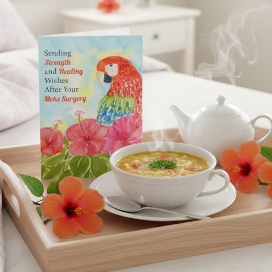 Genezingsoperatie Mohs Rode Ara's, Hibiscus Kaart