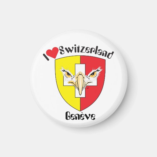 Genf, Genève, Ginevra, Genevra Magnet (Voorkant)