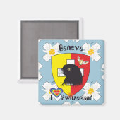 Genf, Genève, Ginevra, Genevra Magnet (Voorkant / Achterkant)
