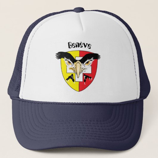 Genf, Genève, Ginevra, Genevra Mütze Trucker Pet (Voorkant)