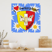 Genf / Genève Schweiz Suisse Svizzera Poster (Keuken)
