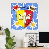 Genf / Genève Schweiz Suisse Svizzera Poster (Thuiskantoor)