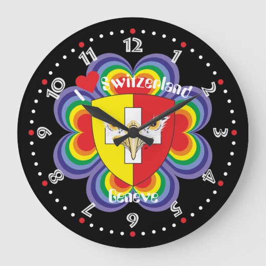 Genf / Genève Schweiz Suisse Svizzera Uhr Grote Klok (Voorkant)