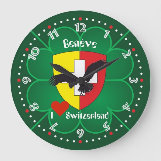 Genf / Genève Schweiz Suisse Svizzera Uhr Grote Klok (Voorkant)