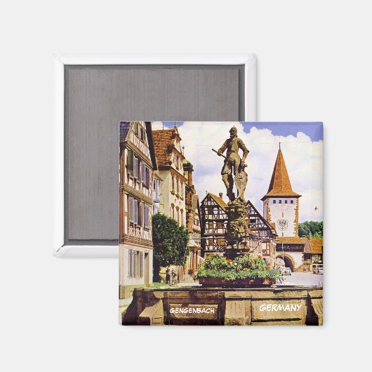 GENGENBACH, DUITSLAND MAGNEET (Voorkant / Achterkant)