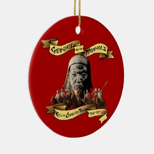 Genghis en de Mongolen: Rondleiding doden of verov Keramisch Ornament (Rechts)
